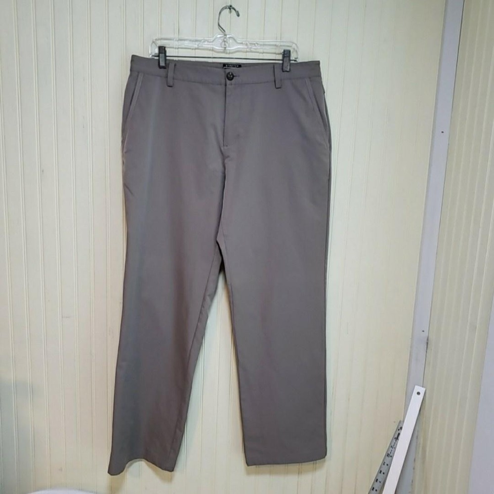 Adidas Golf Pants Mens 34x27 Gray ClimaCool Stretch Performance Chino Golf